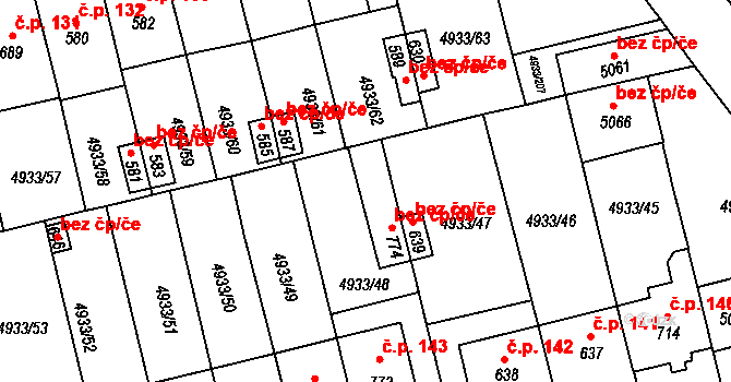 Pasohlávky 40643182 na parcele st. 774 v KÚ Pasohlávky, Katastrální mapa