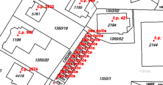 Šumperk 44960182 na parcele st. 2338 v KÚ Šumperk, Katastrální mapa