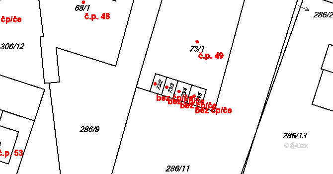 Králíky 45492182 na parcele st. 73/3 v KÚ Dolní Lipka, Katastrální mapa