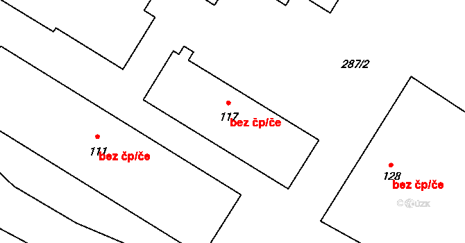 Hynčice 46493182 na parcele st. 117 v KÚ Hynčice u Broumova, Katastrální mapa