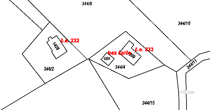 Morávka 47801182 na parcele st. 1398 v KÚ Morávka, Katastrální mapa