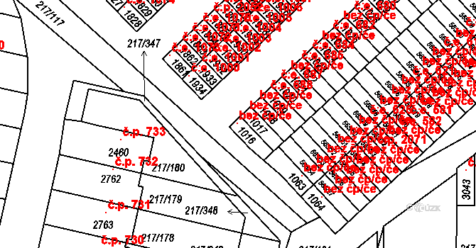 Sezimovo Ústí 691, Katastrální mapa