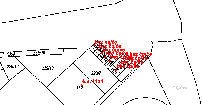 Čáslav 43996183 na parcele st. 2322 v KÚ Čáslav, Katastrální mapa