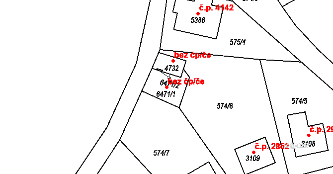 Jablonec nad Nisou 44210183 na parcele st. 6471/1 v KÚ Jablonec nad Nisou, Katastrální mapa