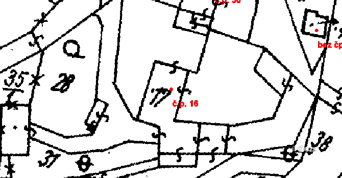 Želvice 16, Mileč na parcele st. 17 v KÚ Želvice, Katastrální mapa