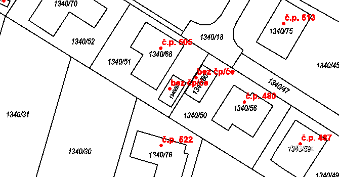 Jeseník 100061184 na parcele st. 1340/69 v KÚ Bukovice u Jeseníka, Katastrální mapa