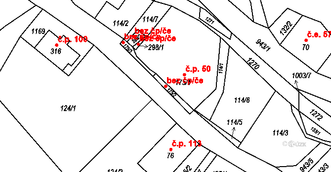 Ostružná 44334184 na parcele st. 175/2 v KÚ Ostružná, Katastrální mapa