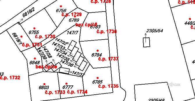 Beroun-Město 1737, Beroun na parcele st. 6784 v KÚ Beroun, Katastrální mapa