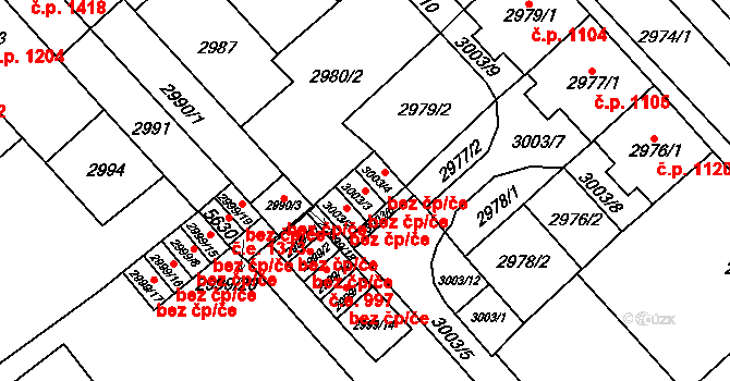 Chomutov 39101185 na parcele st. 3003/3 v KÚ Chomutov I, Katastrální mapa