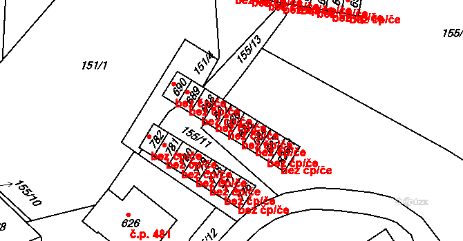 Jablonec nad Jizerou 43127185 na parcele st. 686 v KÚ Jablonec nad Jizerou, Katastrální mapa