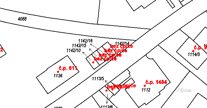 Praha 43318185 na parcele st. 1142/16 v KÚ Dejvice, Katastrální mapa