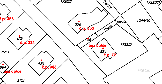 Lichnov 43596185 na parcele st. 51/2 v KÚ Lichnov u Nového Jičína, Katastrální mapa