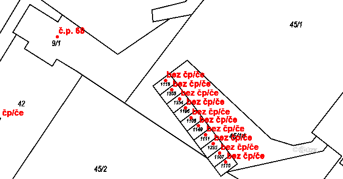 Dolní Bečva 47693185 na parcele st. 1305 v KÚ Dolní Bečva, Katastrální mapa