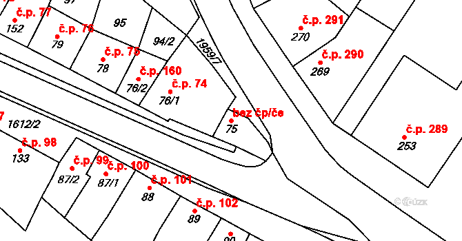 Čechy pod Kosířem 41151186 na parcele st. 75 v KÚ Čechy pod Kosířem, Katastrální mapa