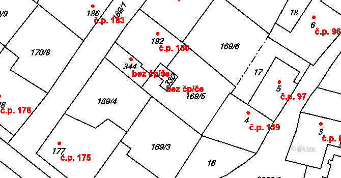 Vlašim 45404186 na parcele st. 330 v KÚ Domašín, Katastrální mapa