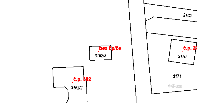 Třanovice 119568187 na parcele st. 3162/3 v KÚ Třanovice, Katastrální mapa