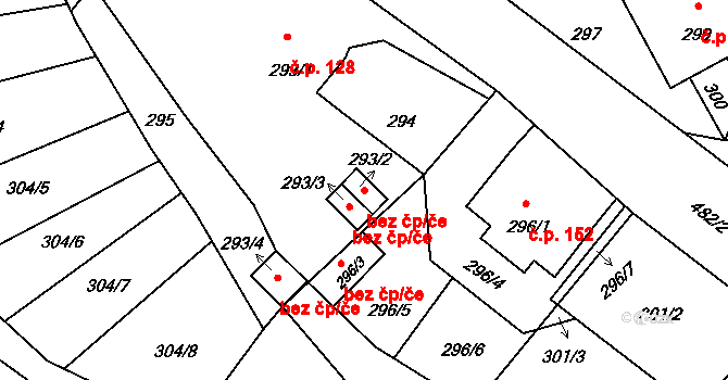 Proseč nad Nisou 1002, Jablonec nad Nisou na parcele st. 293/2 v KÚ Proseč nad Nisou, Katastrální mapa