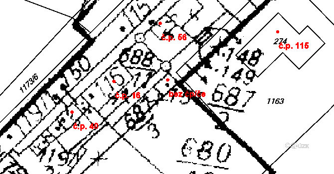 Opatovice I 38267187 na parcele st. 151 v KÚ Opatovice I, Katastrální mapa