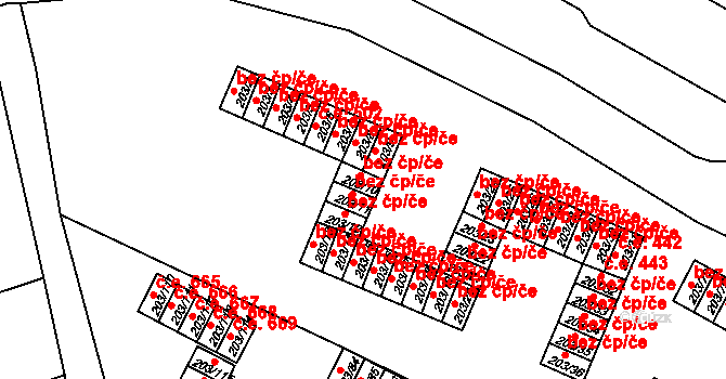Tachov 43283187 na parcele st. 203/10 v KÚ Tachov, Katastrální mapa