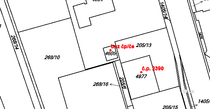 Blansko 46020187 na parcele st. 4605 v KÚ Blansko, Katastrální mapa