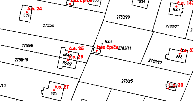 Nespeky 50272187 na parcele st. 1006 v KÚ Nespeky, Katastrální mapa