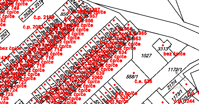 Sezimovo Ústí 42354188 na parcele st. 642 v KÚ Sezimovo Ústí, Katastrální mapa