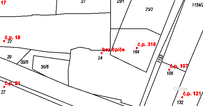 Katovice 43135188 na parcele st. 24 v KÚ Katovice, Katastrální mapa