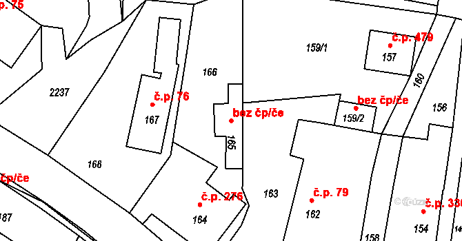 Nový Malín 44941188 na parcele st. 165 v KÚ Nový Malín, Katastrální mapa