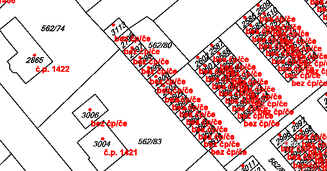 Neratovice 45421188 na parcele st. 2603 v KÚ Neratovice, Katastrální mapa