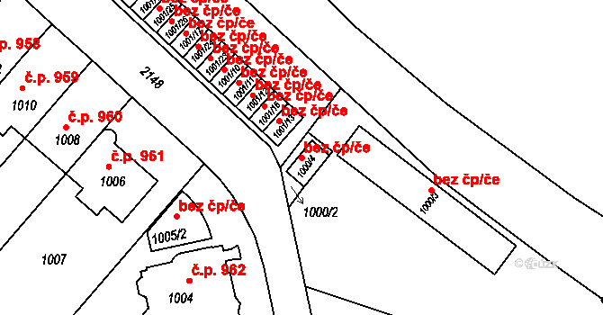 Praha 46781188 na parcele st. 1000/4 v KÚ Střešovice, Katastrální mapa