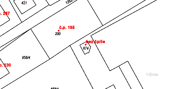 Nošovice 83364188 na parcele st. 674 v KÚ Nošovice, Katastrální mapa
