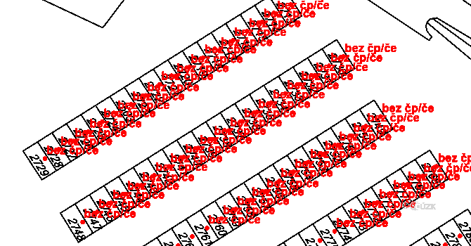 Čáslav 43300189 na parcele st. 2738 v KÚ Čáslav, Katastrální mapa