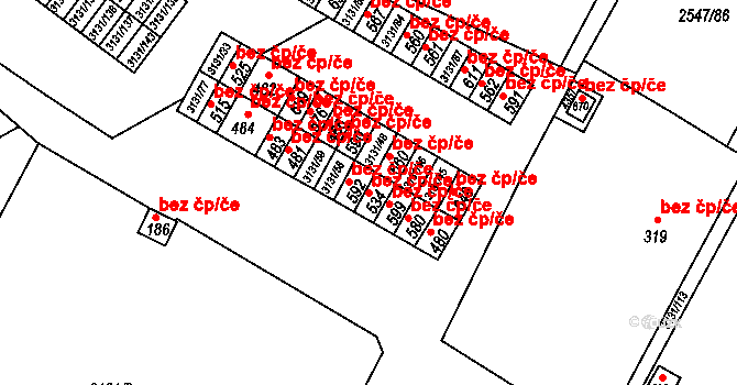 Višňové 43485189 na parcele st. 534 v KÚ Višňové, Katastrální mapa