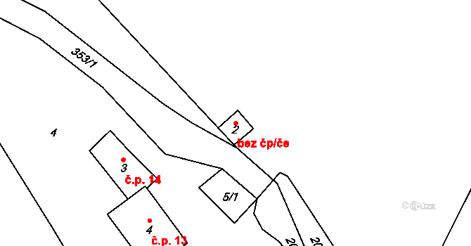Blažejov 47547189 na parcele st. 2 v KÚ Malý Ratmírov, Katastrální mapa
