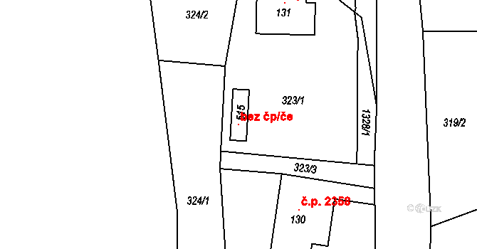 Šumperk 117614190 na parcele st. 515 v KÚ Horní Temenice, Katastrální mapa