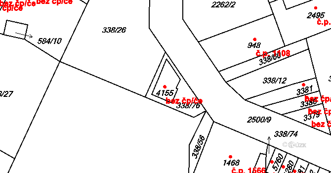 Jablonec nad Nisou 2952, Katastrální mapa