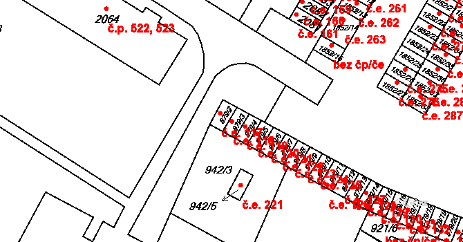 Hrušovany u Brna 118 na parcele st. 879/3 v KÚ Hrušovany u Brna, Katastrální mapa