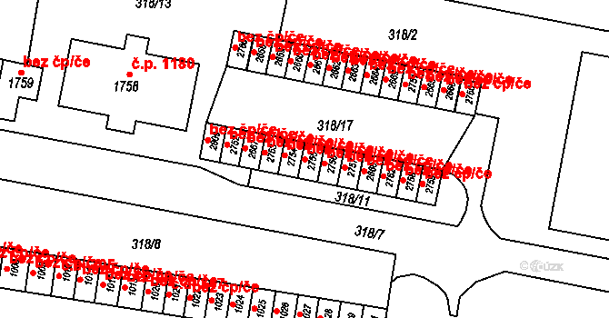 Litovel 380, Katastrální mapa