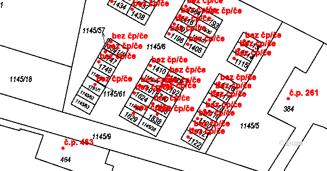 Rožmitál pod Třemšínem 42228191 na parcele st. 1192 v KÚ Rožmitál pod Třemšínem, Katastrální mapa
