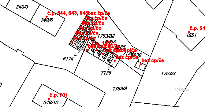 Havlíčkův Brod 43339191 na parcele st. 6982 v KÚ Havlíčkův Brod, Katastrální mapa