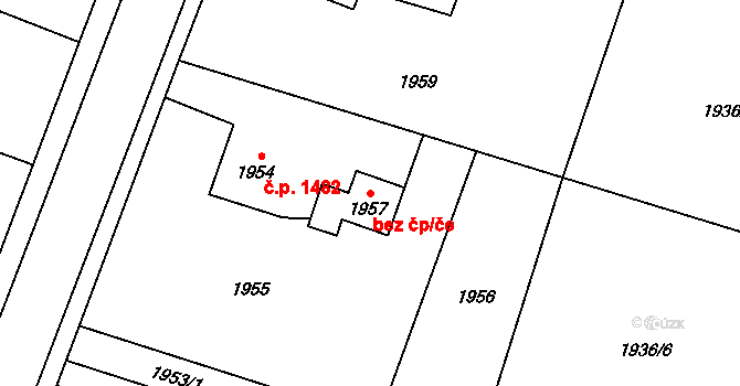 Rychvald 43967191 na parcele st. 1957 v KÚ Rychvald, Katastrální mapa