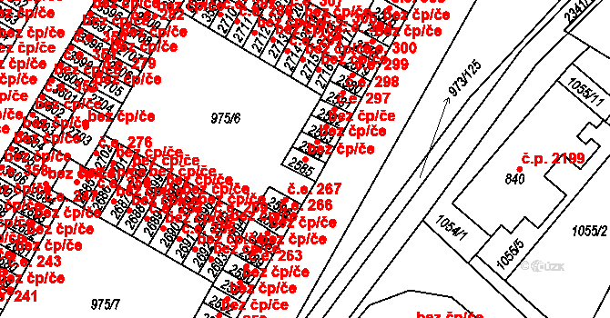 Havlíčkův Brod 44520191 na parcele st. 2585 v KÚ Havlíčkův Brod, Katastrální mapa