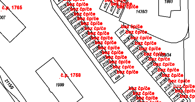 Šumperk 48521191 na parcele st. 2118/5 v KÚ Šumperk, Katastrální mapa