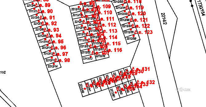 Klášterec nad Ohří 49548191 na parcele st. 2212/32 v KÚ Klášterec nad Ohří, Katastrální mapa
