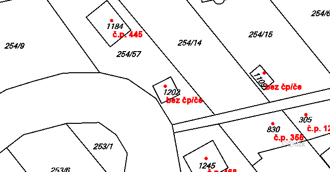Brandýsek 81117191 na parcele st. 1202 v KÚ Brandýsek, Katastrální mapa