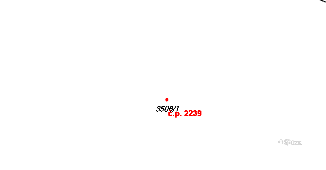 Blansko 2239 na parcele st. 3506/1 v KÚ Blansko, Katastrální mapa