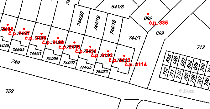 Objekt 38207192, Katastrální mapa