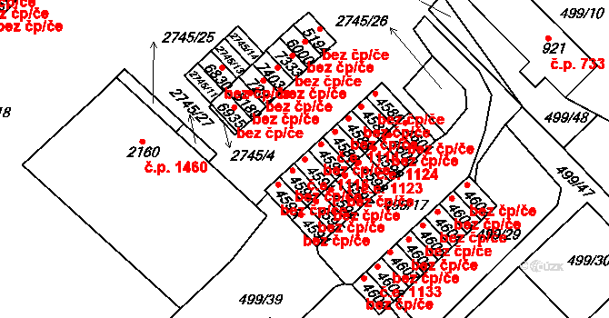 Havlíčkův Brod 1116 na parcele st. 4591 v KÚ Havlíčkův Brod, Katastrální mapa
