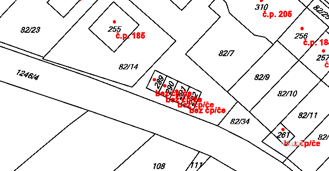 Jakubov u Moravských Budějovic 41264193 na parcele st. 290 v KÚ Jakubov u Moravských Budějovic, Katastrální mapa