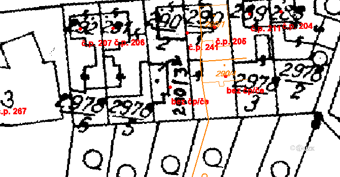 Medlov 79017193 na parcele st. 367 v KÚ Medlov u Uničova, Katastrální mapa